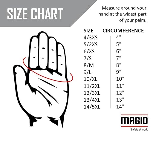 MAGID D-ROC VersaTek All-In-One Coated Glove,1 Pair, Cut Level A5 Resistant Work Gloves, DX+ Technology, DXPG53-Size 7/S