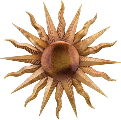 Regal Art & Gift Artisan Large Metal Sun Wall Decor - 30 Inch | Indoor Outdoor Rust-Resistant Sunburst Sculpture | Eye-Catching Metal Sun Wall Art Accent for Patio, Garden, Living Room