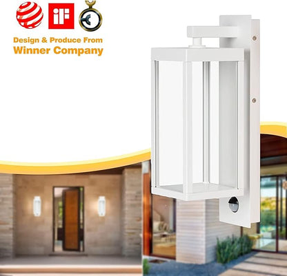 2 Pack Outdoor Wall Light Fixtures, Motion Sensor Outdoor Lights, Exterior Waterproof Wall Lanterns, Waterproof Motion Lights for Outside Front Door Patio Garage