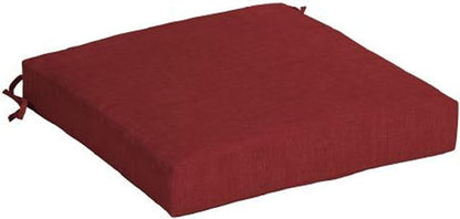 Arden Outdoor Seat Cushion, 19 x 19, Rain-Proof, Fade Resistant Ruby Red Leala
