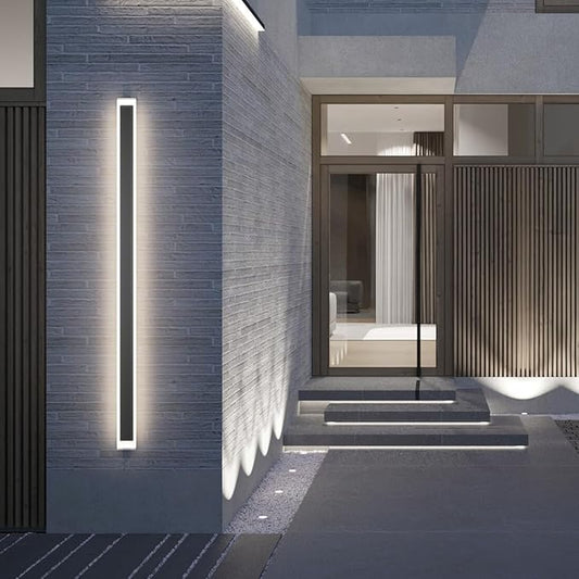 59In Long Outdoor Wall Light 4000K Dimmable IP65 Waterproof Linear Outdoor Light Modern Exterior Wall Lighting for Porch House