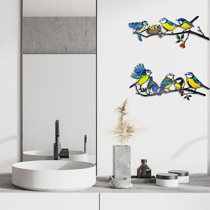 Metal Sun Outdoor Wall Art Decor+ 2025 New Metal Bird Wall Decor