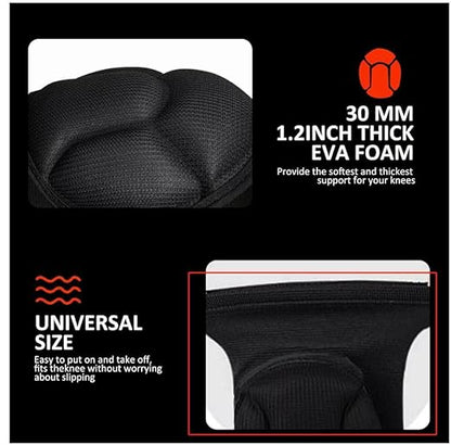 Knee Pads for Garden, Gardening, House Cleaning, Construction Work, Dancing, Volleyball, Flooring, Climbing, Riding Kneepads with Thick EVA Foam Padding, Outdoor Sports Kneeling Pads Cushion Floors Scrubbing for Men Women (Small/Medium)