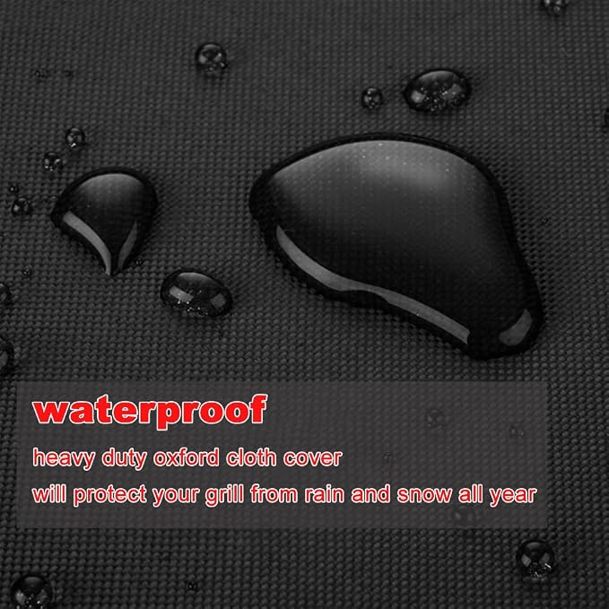 Grill Cover, Small 32-Inch Waterproof UV Resistant Heavy Duty BBQ Grill Cover for Outdoor Grill, Fit for Nexgrill Brinkmann Weber Char-Broil and More