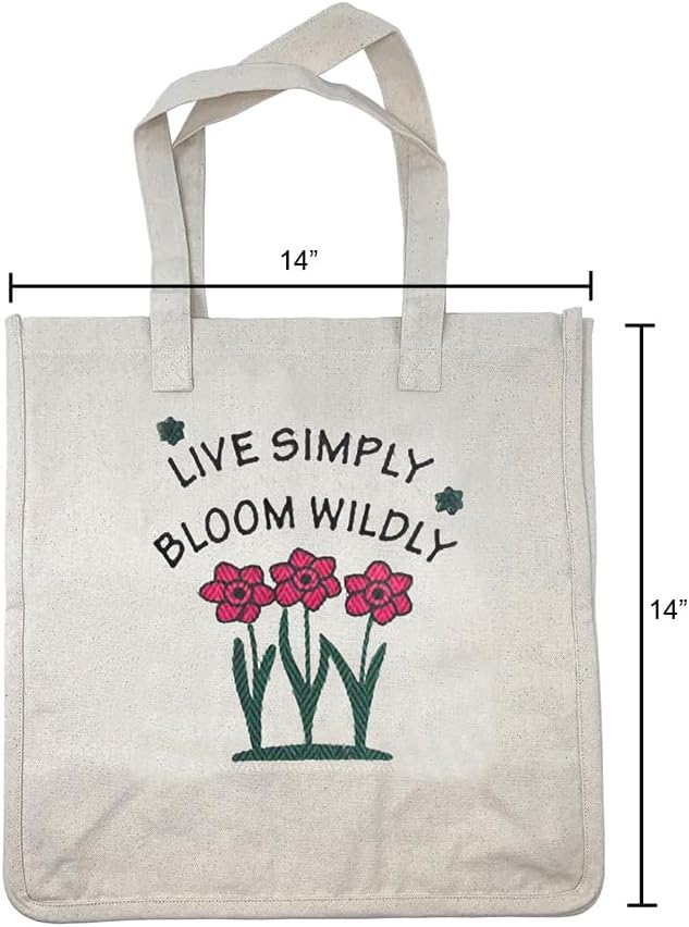 Tierra Garden Tote Bag - Great Tote Bag - Soft & Durable - Straps - Perfect for Gift - Reusable - 100% cotton canvas