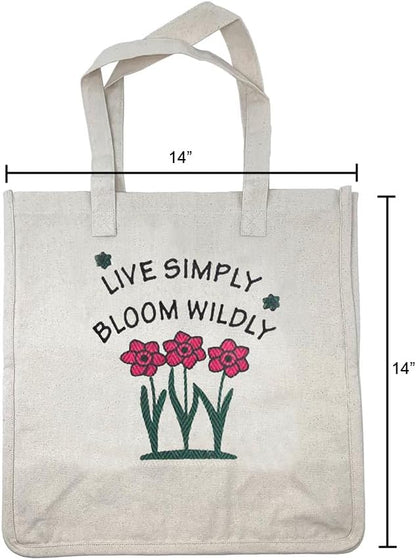 Tierra Garden Tote Bag - Great Tote Bag - Soft & Durable - Straps - Perfect for Gift - Reusable - 100% cotton canvas