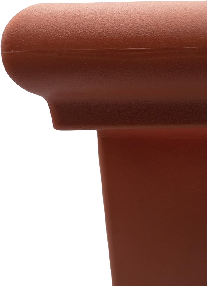 The HC Companies Terrazzo Square Plant Pot w/Drainage - Classic Planters for Outdoor Plants & Indoor Plants - Large UV-Resistant Plastic Pots for Plants (20”, Clay, Pack of 1)