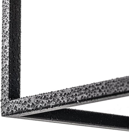 mirrea 18" Classic Outdoor Wall Sconce 1 Light in Cylinder Glass Shade and Matte Black Rectangular Metal Frame Waterproof Porch Light Patio Light Pack of 2