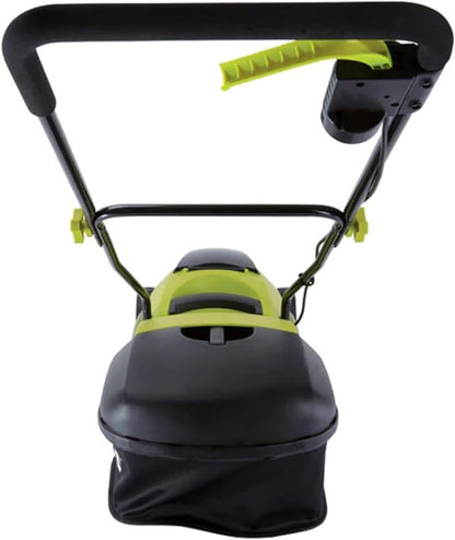 Sun Joe MJ24C-14-XR 24V IONMAX Walk-Behind Lawn Mower with 600W Motor, 14-Inch Mowing Width, Includes Collection Bag, Battery, and Charger