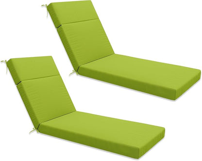 Chaise Lounge Cushion for Outdoor Furniture, Waterproof Fade and Tear Resistant Lounge Deck Chair Cushions for Patio Lawn Pool Resort Hotel