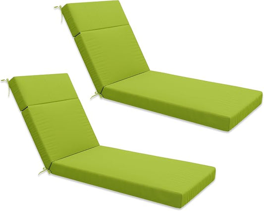 Chaise Lounge Cushion for Outdoor Furniture, Waterproof Fade and Tear Resistant Lounge Deck Chair Cushions for Patio Lawn Pool Resort Hotel