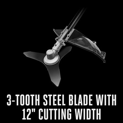 EGO Power+ 12" Brush Cutter Attachment, Use with Cordless Electric Power Head Multi-Head System - BCA1220