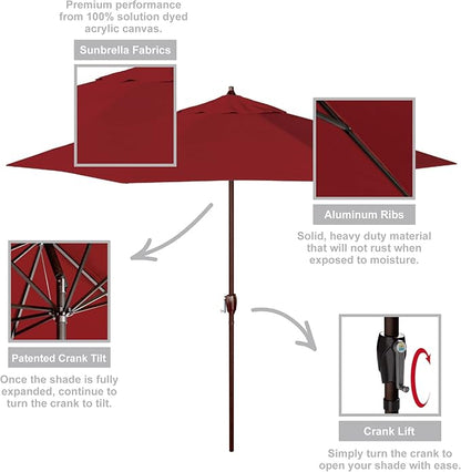 California Umbrella 9' Rd Sunbrella Aluminum Patio Umbrella