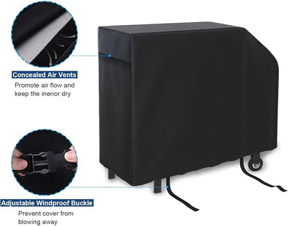 Grill Cover for Outdoor Grill,600D Heavy Duty Griddle Cover for Blackstone 28 Inch Single Shelf Griddle, Waterproof Anti-UV Canvas BBQ Grill Cover with Large Air Vent and Hem Buckle