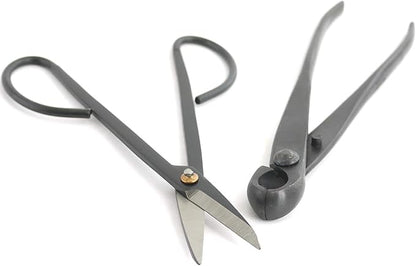 BambooMN Bonsai Basics Set - 8" Knob Cutter and 7.2" Trimming Shear - 3 Sets