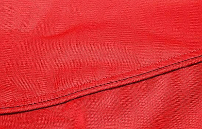 Eevelle Meridian Patio Oval Table Cover with Marine Grade Fabric - Waterproof Outdoor Table Cover - Furniture Set Covers for Dining Table - Easy to Install - (25.5" H x 66" L x 42" W, Red)