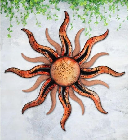 Regal Art & Gift Santa Fe Large Metal Sun Wall Decor - 36 Inch | Indoor Outdoor Rust-Resistant Sunburst Sculpture | Eye-Catching Metal Sun Wall Art Accent for Patio, Garden, Living Room