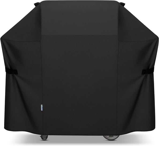 SunPatio 58 Inch Outdoor Grill Cover, Compatible for Weber Genesis II, Genesis 300 and II LX 300 Series Gas Grills, Heavy Duty Waterproof Barbecue Cover, Compared to Weber 7130, 58"W x 25"D x 44.5"H