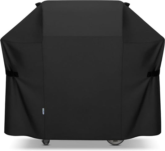 SunPatio 58 Inch Outdoor Grill Cover, Compatible for Weber Genesis II, Genesis 300 and II LX 300 Series Gas Grills, Heavy Duty Waterproof Barbecue Cover, Compared to Weber 7130, 58"W x 25"D x 44.5"H