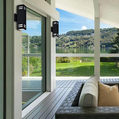 Up and Down Outdoor Wall Lights Fixture – ETL Listed, Aluminum Waterproof Wall Mount Square Design- Modern Exterior Lighting Outdoor Wall Sconce for Porch, Patio
