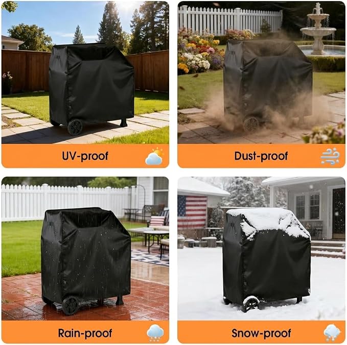 Outdoor Grill Cover for Nexgrill 810-0047 Cart Style Charcoal Grill, Waterproof Outdoor BBQ Griddle Cover - 36 x 24 x 42 inch