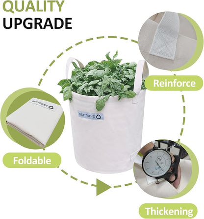 Heavy Duty Lawn and Leaf Bag 32 Gallon, Reusable Round Outdoor Yard Waste Bag with 4 Handles, Tear-Resistant for Lawn Clippings, Storage, Moving