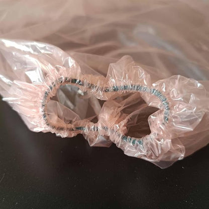 50pcs Disposable Long Plastic Gloves Veterinary Insemination Rectal Gloves Field Dressing Cleaning Household 35 inch Length Full Arm Long Sleeve for Non-Contact Work