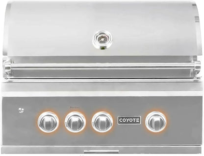 Windproof Covers 30” Heavy Duty Premium Quality Vinyl Grill Cover to fit Coyote Built-in Grill