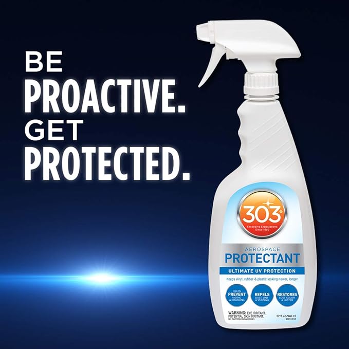 303 Aerospace Protectant for Vinyl, Plastic & Rubber, 32 oz | Provides UV protection while helping prevent fading, cracking, and discoloration.