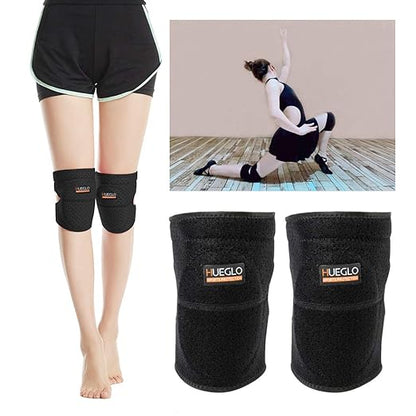 HUEGLO Dance Knee Pads for Volleyball,Soft Sponge Knee Pads for Men Women Kids Knees Protective,Knee Support for Avoid Floor Burns & Bruising,1Pair,Large