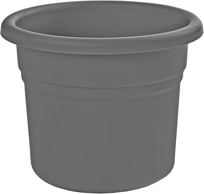Bloem Posy 6" Charcoal Round Resin Planter Pot Indoor and Outdoor Gardening