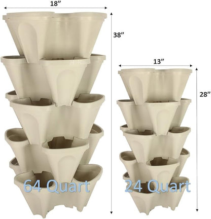 Mr. Stacky 5 Tiered Vertical Gardening Planter, Indoor & Outdoor