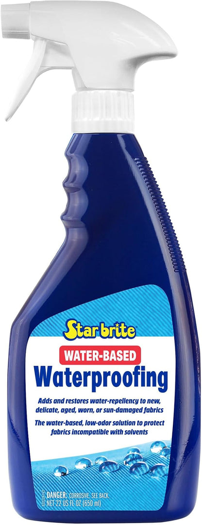 STAR BRITE Water-Based Waterproofing & Fabric Protectant - Low Odor Waterproofer for All Materials- 1 GAL (082200)