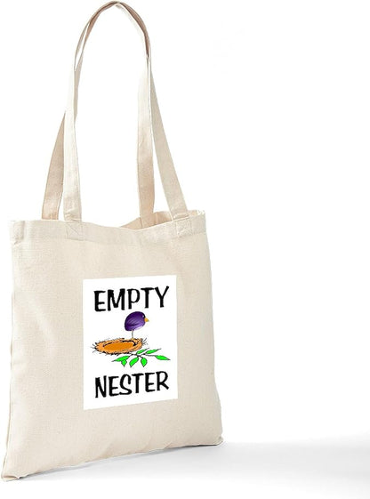 CafePress EMPTY NESTER Tote Bag Natural Canvas Tote Bag, Reusable Shopping Bag