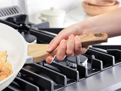 SENSARTE Nonstick Ceramic Frying Pan Skillet, 8 Inch Omelet Pan, Healthy Non Toxic Chef Pan, Induction Compatible Egg Pan with Heat Resistant Handle, PFAS-Free, White