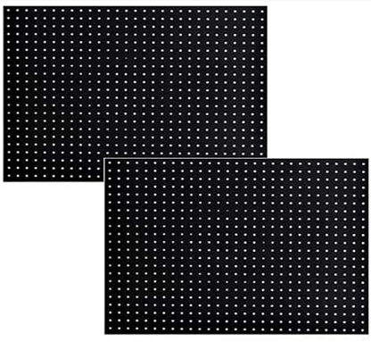 WallPeg Made in USA Pegboard Panels Garage Organization - Wall Storage Kit (PB-2 B) (2) ea - 24" x 16" Peg Board Tool Organizer Panel Set - Garage Organizer Kit