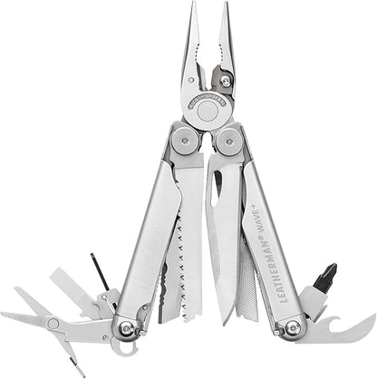 LEATHERMAN, Wave+, 18-in-1 Full-Size, Versatile Multi-tool for DIY, Home, Garden, Outdoors or Everyday Carry (EDC), Stainless Steel