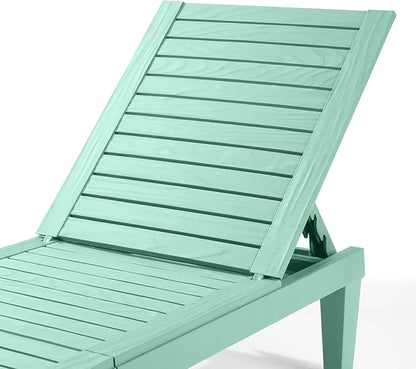Nestl Sun Tanning Chair - Sage Green Chaise Lounge Chair Outdoor, Lightweight Pool Lounge Chairs Set of 12, Adjustable 5-Position Reclining Lawn Chair, Waterproof Beach Outdoor Lounge Chairs