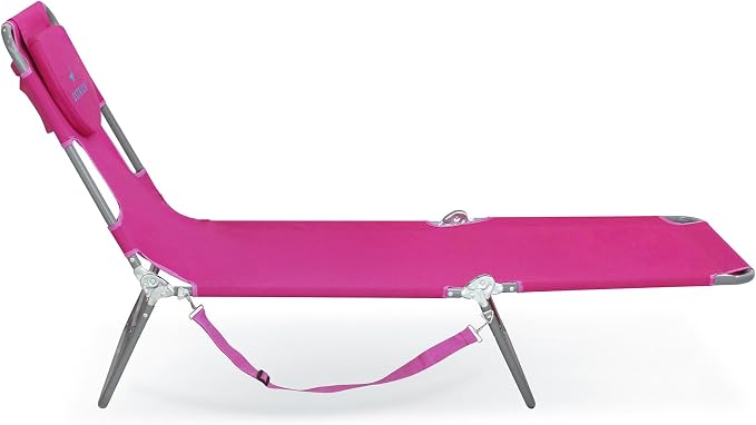Ostrich Chaise Lounge Folding Portable Sunbathing Poolside Beach Chair (2 Pack)