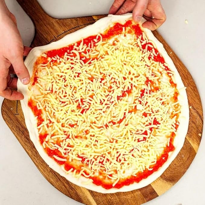 Gozney Acacia Wood Pizza Placement Peel and Server for 14" Pizzas, Compatible with Arc & Dome Pizza Ovens, Naturally Non-Stick