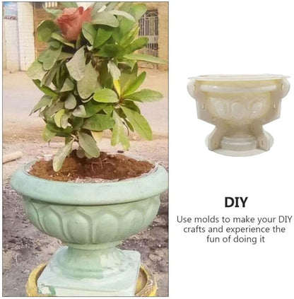 Planter Mold Pot Plastic Mold Concrete Clay Succulent Planter Large Urn Epoxy Mould Pot Making DIY Vase