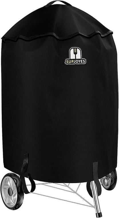 Grill Cover for Weber Charcoal Kettle, Premium 22 Inch BBQ Grill Covers, Heavy Duty Waterproof Barbecue Accessories with Handle