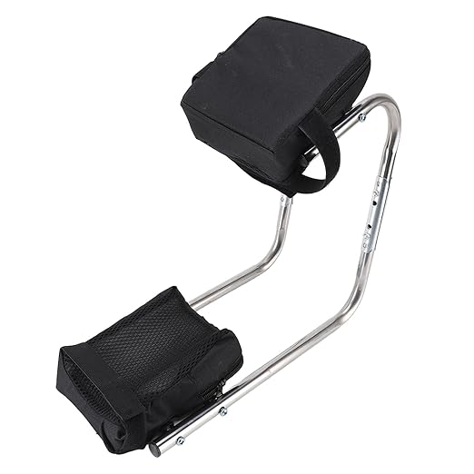 Keenso Portable Stainless Steel Garden Kneeler Reduce Knee Pressure for Farming and Garden Work