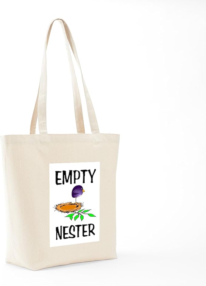 CafePress EMPTY NESTER Tote Bag Natural Canvas Tote Bag, Reusable Shopping Bag