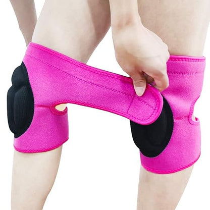 Women Knee Pads for Cleaning House Floors,Gardening Work, Carpet, Weeding,kneepads with Soft Inner Liner, Adjustable knee pads Suitable for Kneeling on Garden,Flooring Yard,Pink S (1 Pair)
