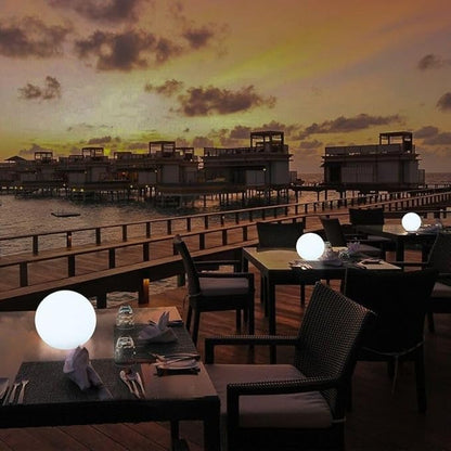 16-Inch LED Ball Light & 10-Inch Globe Light
