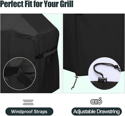 70 Inch Premium Outdoor Grill Cover Fit for Weber Genesis and Genesis II 400 Series 4-Burner Grills, BBQ Covers for Outside,Heavy Duty Waterproof Fade Resistant
