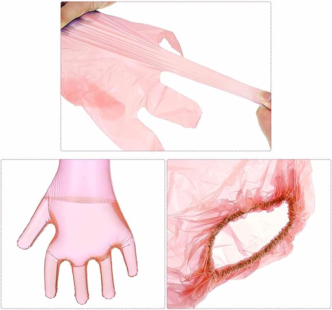 50pcs Disposable Long Plastic Gloves Veterinary Insemination Rectal Gloves Field Dressing Cleaning Household 35 inch Length Full Arm Long Sleeve for Non-Contact Work