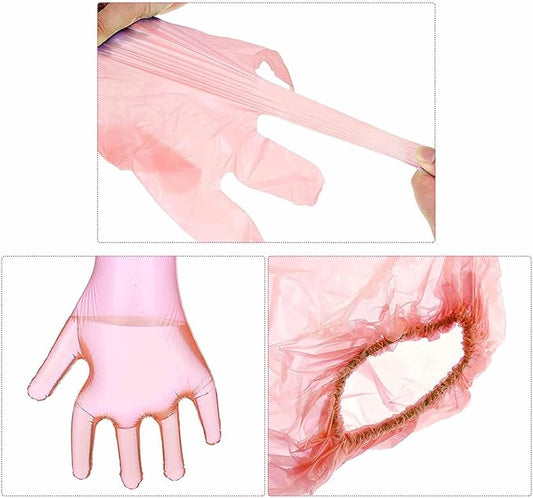 50pcs Disposable Long Plastic Gloves Veterinary Insemination Rectal Gloves Field Dressing Cleaning Household 35 inch Length Full Arm Long Sleeve for Non-Contact Work