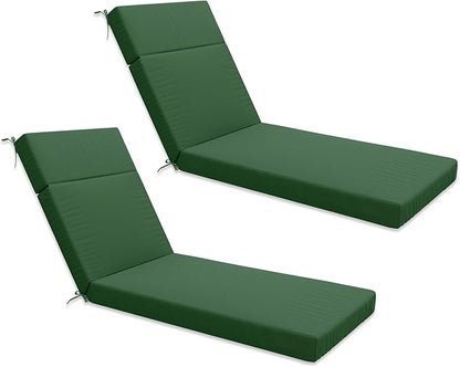 Chaise Lounge Cushion for Outdoor Furniture, Waterproof Fade and Tear Resistant Lounge Deck Chair Cushions for Patio Lawn Pool Resort Hotel